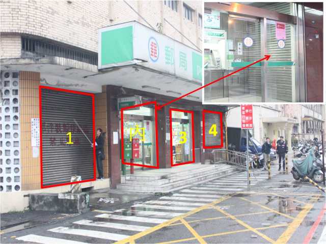 港西街郵局大門廣告(內)